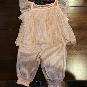 Peek Pink and Gold Starry Tulle Set